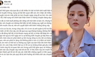 Hiền Hồ mở lại Facebook cá nhân, đăng tâm thư xin lỗi sau 1 tháng im lặng