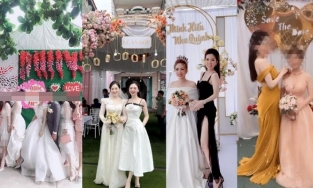 Tổng hợp dàn gái xinh ăn mặc lồng lộn đi dự đám cưới, diện trang phục 'lấn át' cả cô dâu