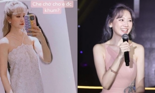 Hari Won mặc đầm ngủ lên mạng tỉ tê: 'Che chở cho em được không?'