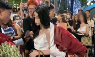 Trai đẹp cầm bó hoa làm bằng tờ 100k đi tỏ tình giữa phố đi bộ, câu trả lời là: Em không thích anh!