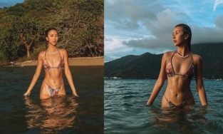 Quỳnh Anh Shyn dạo này chuộng style 'trơ trụi', khoe cơ bụng săn chắc, làn da bánh mật chẳng kém Tây