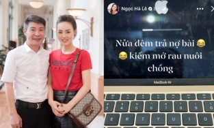 Vợ trẻ Công Lý làm việc đến nửa đêm để kiếm 'mớ rau nuôi chồng'