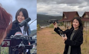 Ngô Quỳnh Anh (H.A.T) ở tuổi U40: Đầu bù tóc rối chỉ tô son môi vẫn được khen xinh như búp bê 