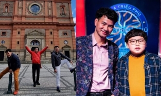 Xuân Bắc tạo dáng 'cute' giữa trời Âu, con trai liền nói 1 câu gây chú ý