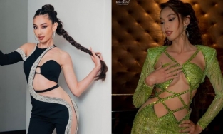 Hậu đăng quang Miss Grand 2021, Thùy Tiên liên hoàn mặc đồ cắt trên xẻ dưới, khoe thân hình gợi cảm