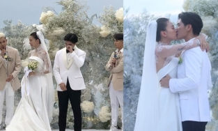 Huy Trần bật khóc trong lễ cưới, Ngô Thanh Vân cảm ơn chồng đã có mặt đúng lúc sau 12 năm cô đơn