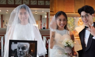 HOT: Ngô Thanh Vân thực chất đã cưới Huy Trần vào năm 2021 tại Na Uy, ôm di ảnh bố nuôi vào lễ đường