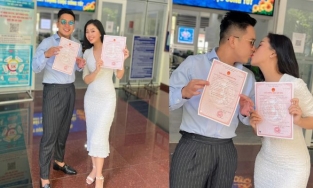 MC Liêu Hà Trinh đăng kí kết hôn với chồng Việt kiều sau 2 năm yêu xa