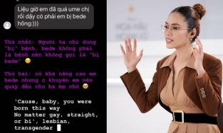 Á hậu Hoàng My làm dậy sóng MXH với phát ngôn: 'Bê đê thì nên quay đầu cho ba mẹ nhờ'