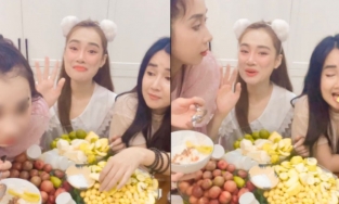 Nhã Phương ăn cả mâm đồ chua, netizen nghi mang thai lần hai