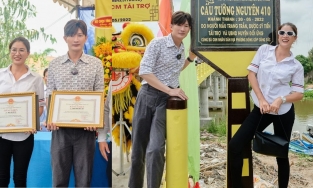 Trang Khàn và Dược sĩ Tiến xây cầu hơn 3,5 tỷ tại Long An, lần cuối làm từ thiện