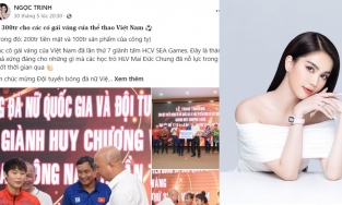 Ngọc Trinh thưởng nóng 300 triệu đồng cho ĐT bóng đá nữ Việt Nam