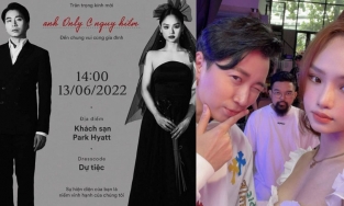 Chính thức lộ diện thiệp cưới của Karik và Miu Lê 