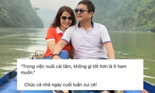 NSƯT Chí Trung tình tứ bên bạn gái kém 17 tuổi, tiết lộ bí kíp 'ít ham muốn' để 'nuôi cái tâm'