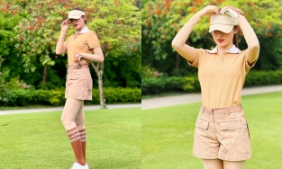 Từng xả thân đội nắng vì golf, Á hậu Huyền My bất ngờ tuyên bố nghỉ chơi sau 2 năm