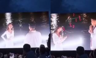 Lộ clip đại gia U50 đọc Rap cầu hôn Minh Hằng bên bờ sông