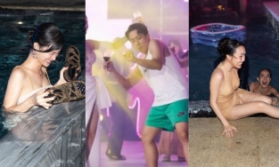 Trấn Thành mặc quần đùi áo ba lỗ 'quẩy' trong đám cưới của Minh Hằng 