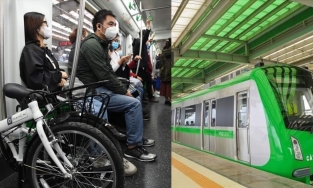 Đường sắt Cát Linh - Hà Đông cho phép mang xe đạp lên tàu
