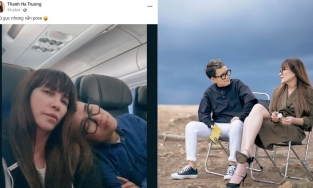 Thanh Hà lộ tình tứ tựa đầu Phương Uyên nhưng mặt mộc khác lạ lại chiếm spotlight