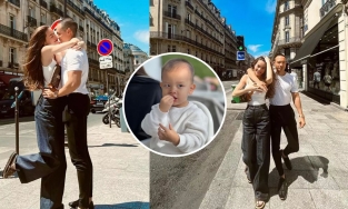 Kim Lý nhìn như 'Leon phiên bản lớn' khi đứng tạo dáng cùng Hà Hồ