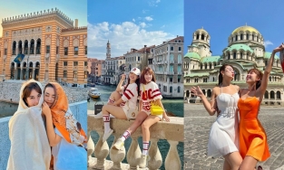 Cặp gái xinh Hà Nội đi du lịch 18 nước để kỷ niệm tình bạn 18 năm