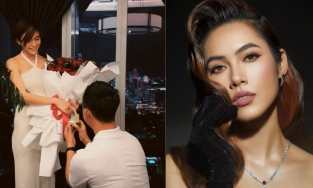 Á hậu Hoàng My gọi chồng sắp cưới của Mâu Thủy là 'chú rể can đảm nhất năm'