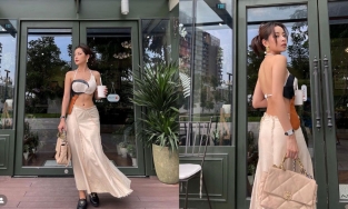 Chi Pu xuống phố với trang phục khiến người qua đường ái ngại