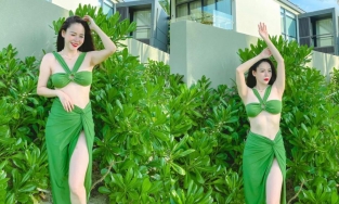 Diễm Hương 'Gara hạnh phúc' khoe ảnh mới, vóc dáng ăn đứt loạt thiếu nữ xuân thì