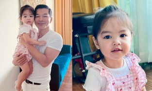 Lộ dung mạo vợ hai của Trần Bảo Sơn qua gương mặt cô con gái 2 tuổi.