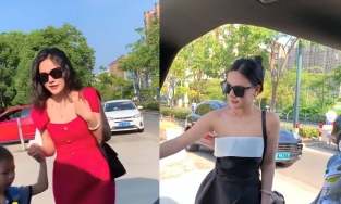 Mẹ bỉm sữa gây bão MXH vì mặc lộng lẫy như sao dự thảm đỏ đến lớp đón con