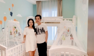 Hình ảnh đầu tiên về cặp quý tử vừa chào đời nhà Dương Khắc Linh - Sara Lưu