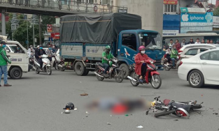 Hà Nội: Tông tử vong người phụ nữ, tài xế xe tải chạy trốn