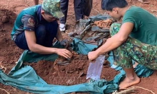 Bình Phước: Phát hiện 24 hài cốt liệt sĩ khi đang thi công đường