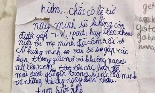 Bị mẹ tịch thu iPad, cậu nhóc lớp 3 viết thư ngôn tình cực hài hước