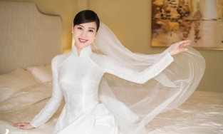 Vũ Ngọc Châm hé lộ ảnh cưới, xác nhận lên xe hoa cùng bạn trai CEO bí ẩn