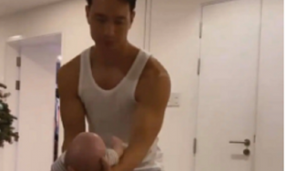 Hồ Ngọc Hà cười nghiêng ngả với cách ru con hài hước của Kim Lý