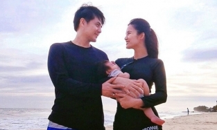 Đông Nhi - Ông Cao Thắng lần đầu đưa Winnie đi biển, sắc vóc mẹ bỉm gây bất ngờ