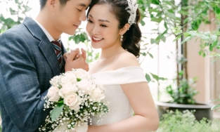 MC Thùy Linh công bố ảnh cưới cùng chồng trẻ kém 5 tuổi