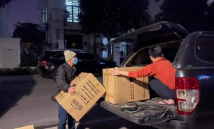 Sao Việt đầu tiên quyên góp 20 nghìn khẩu trang cho tâm dịch Hải Dương