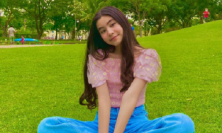 Hạt Dẻ - gái út nhà Quyền Linh 13 tuổi cao gần 1m7, thần thái hơn người