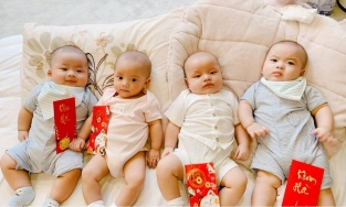 Fan thích thú khi cặp sinh đôi nhà Hồ Ngọc Hà và Dương Khắc Linh hội ngộ đầu năm