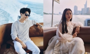 Sau khi công khai ôm nhau tình tứ, Huy Trần - Ngô Thanh Vân quấn quít nhau không rời