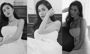 Vừa bị chê gầy, Tăng Thanh Hà 'đáp trả' bằng loạt ảnh gợi cảm khoe vòng 1 lấp ló