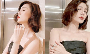 Lệ Quyên tung ảnh khoe vai trần quyến rũ, 'ngả nghiêng' với tình trẻ