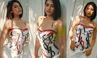 Tiểu Vy lại 'đốt mắt' dân tình khi diện trang phục quên kéo khóa