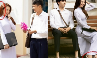 Phim 1990 'đầy sạn', đóng học sinh cấp 3 nhưng Lan Ngọc lại sơn móng chân, đi dép cao