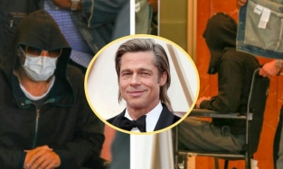 'Nam thần Hollywood' Brad Pitt lộ hình ảnh ốm yếu, phải ngồi xe lăn
