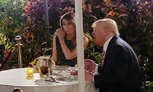 Vợ chồng Donald Trump ăn tối lãng mạn ở nhà hàng