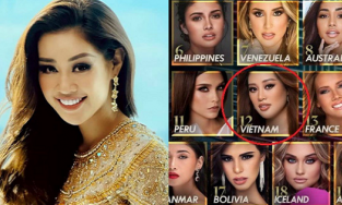Hết được dự đoán đăng quang Miss Universe, Khánh Vân lại tăng luôn 9 bậc trên BXH sắc đẹp uy tín