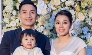 Khánh Linh - bà xã trung vệ Bùi Tiến Dũng thông báo mang bầu lần 2